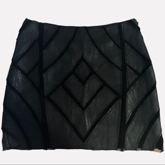 CQ by CQ patchwork/mesh miniskirt - Picture 1 of 11